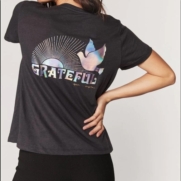 NWT spiritual gangster tee holographic print - Picture 1 of 3